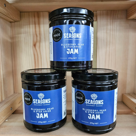 Blueberry, Pear and Star Anise Jam - 270ml Jar