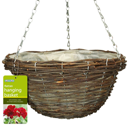 Rattan Hanging Basket 35cm