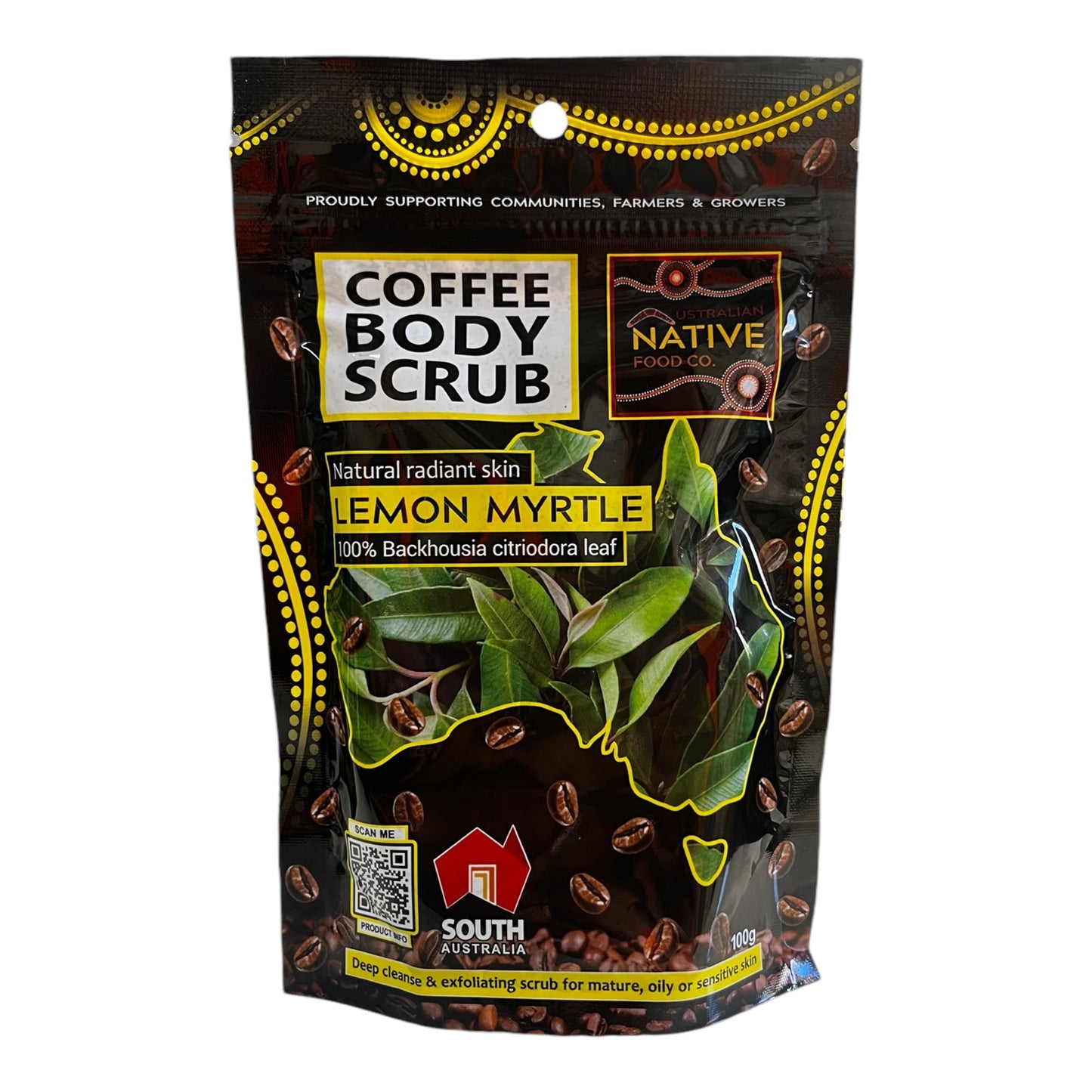 Native Coffee Body Scrub 100g - Lemon Myrtle