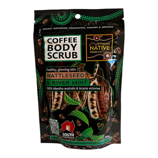 Native Coffee Body Scrub 100g - Wattleseed & River Mint