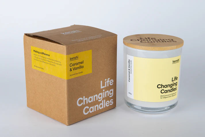 Caramel & Vanilla 400g Candle