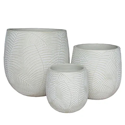 Boston Planter Pot Ivory - Various Sizes