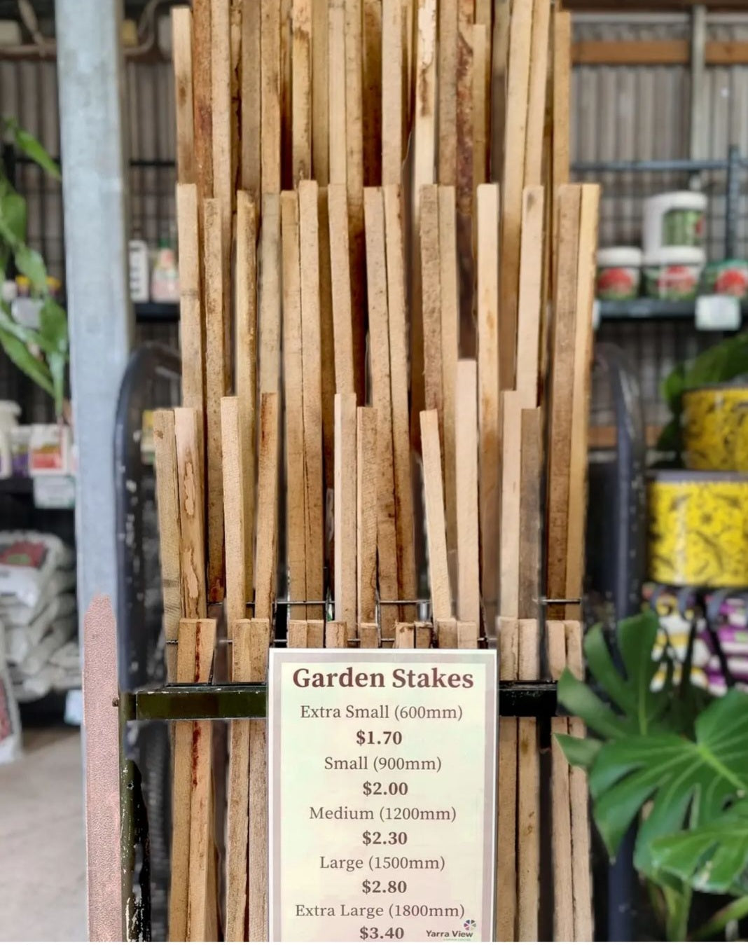 Hardwood Garden Stake 900mm