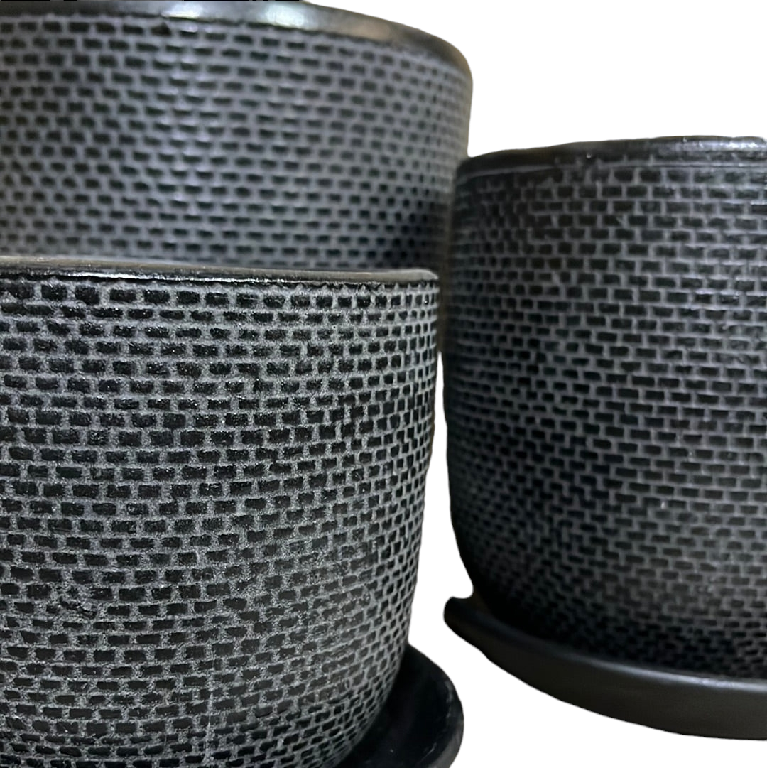 Soho Indoor Pot Black - Various Sizes