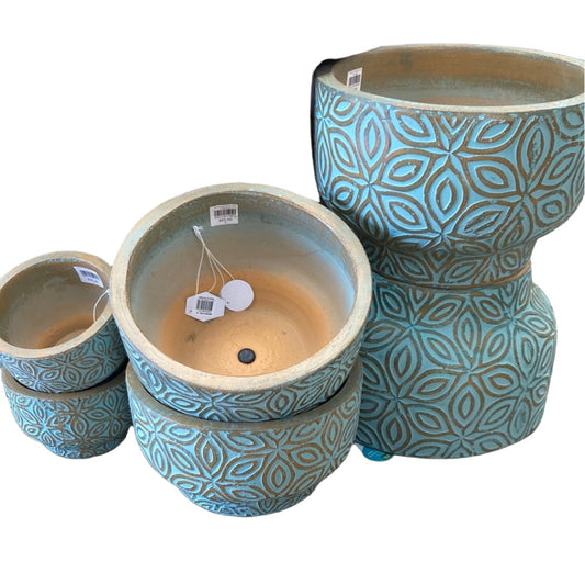 Moroccan Bowl Teal - Various Sizes