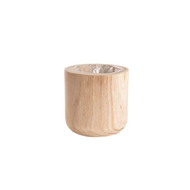 Wooden Cylinder Pot