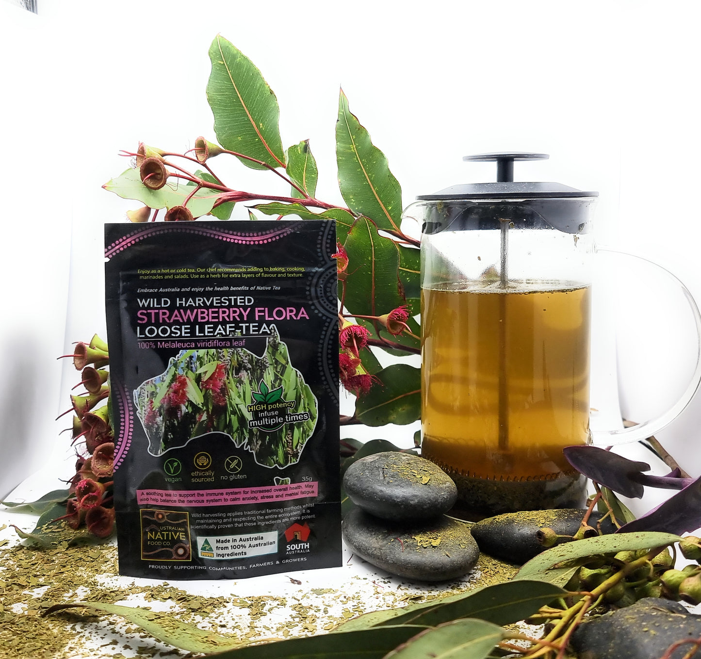 Strawberry Flora - Wild Harvested Loose Leaf Tea 35g