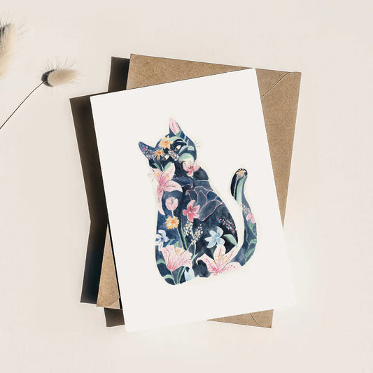 Cat With Flower Pattern - Well Drawn