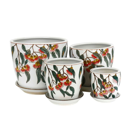 Hand Painted Silver Princess Pots - Various Sizes