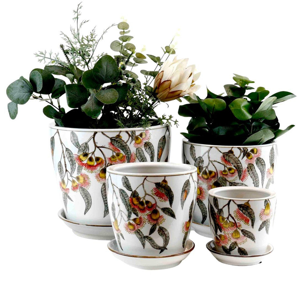 Hand Painted Silver Princess Pots - Various Sizes