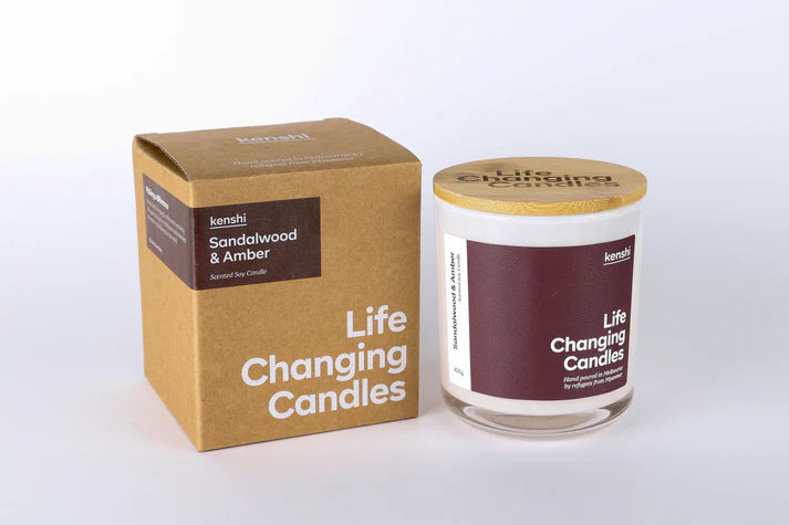 Sandalwood & Amber 400g Candle