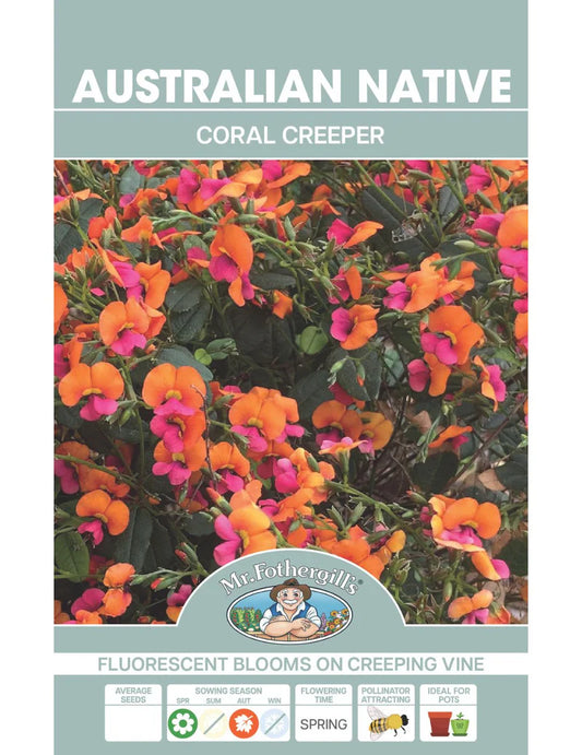 Coral Creeper Australian Native 30 seeds