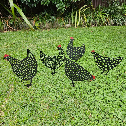 Black Hen Stakes Set of 5