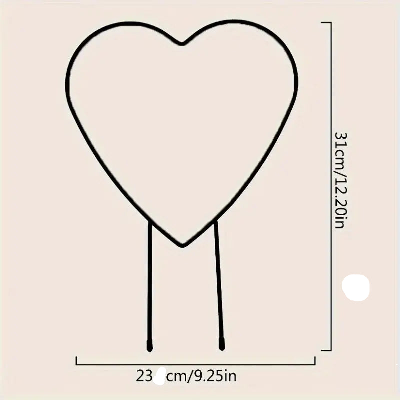 Heart-Shaped Plant Climbing Frame 23cm