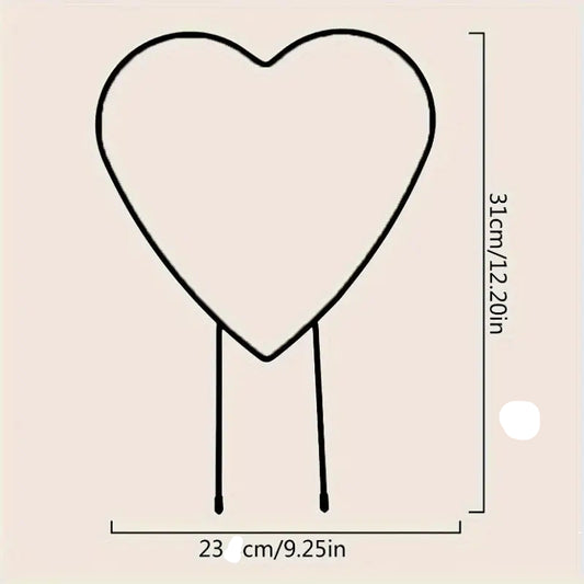Heart-Shaped Plant Climbing Frame 23cm