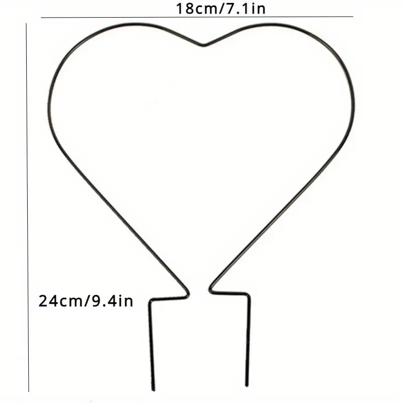 Heart-Shaped Plant Climbing Frame 18cm