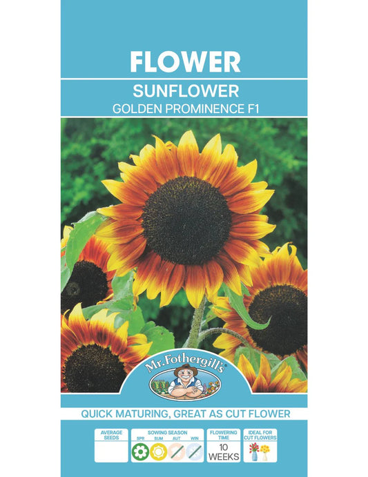 Golden Prominence F1 Sunflower Seeds 25 seeds