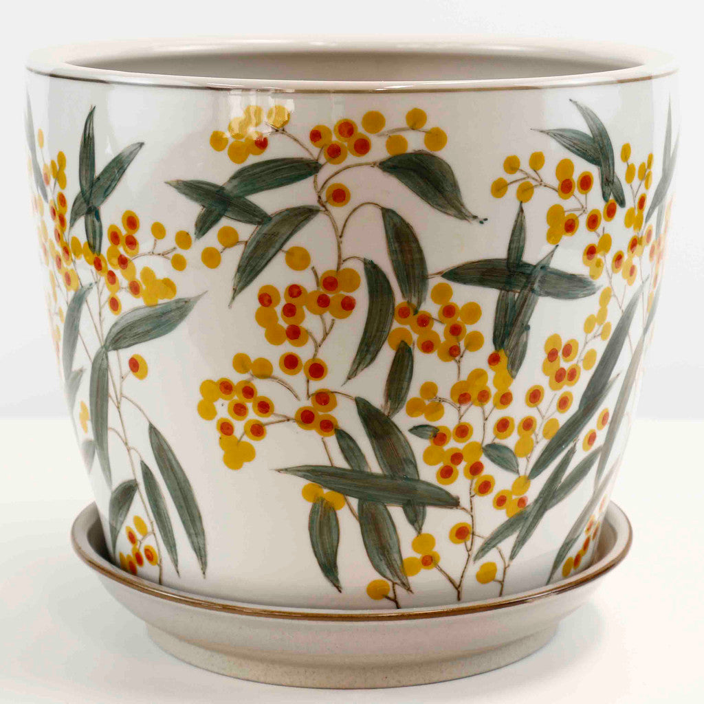 Hand Painted Wattle Pots - Various Sizes