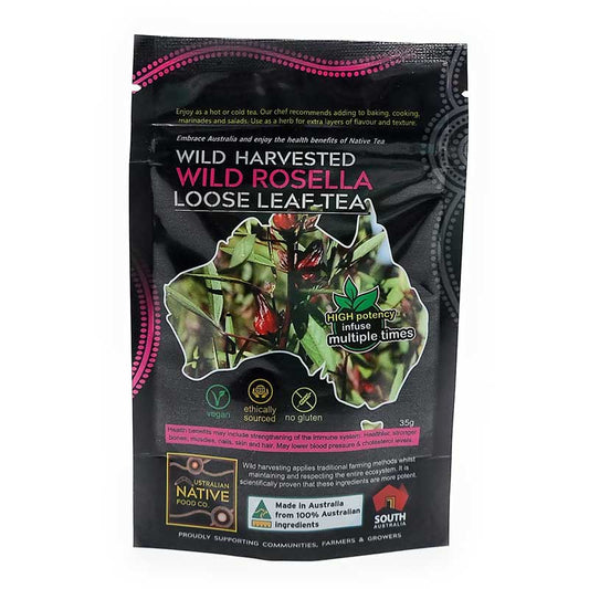 Wild Rosella (Hibiscus) - Wild Harvested Loose Leaf Tea 35g