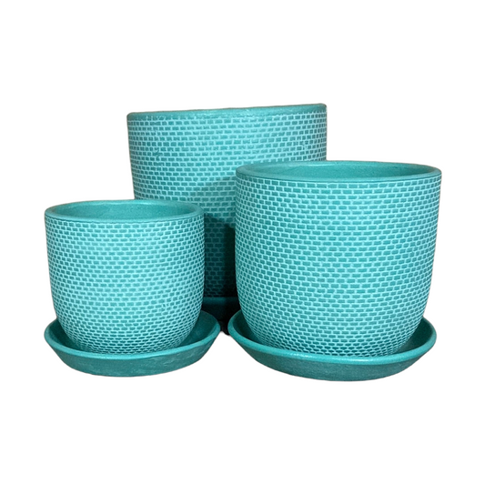 Soho Indoor Pot Aqua - Various Sizes