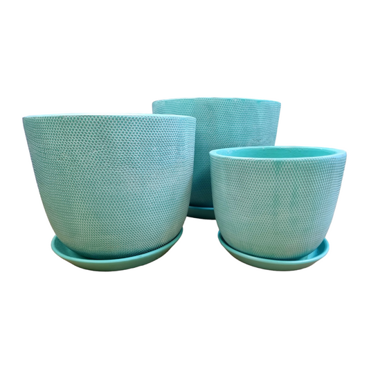 Soho Patio Pot Aqua - Various Sizes