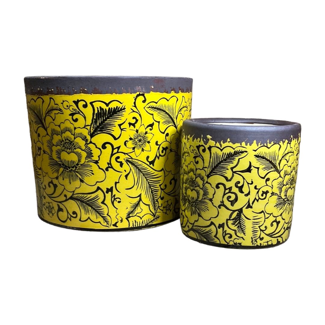 Dara Indoor Cylinder Yellow - Various Sizes