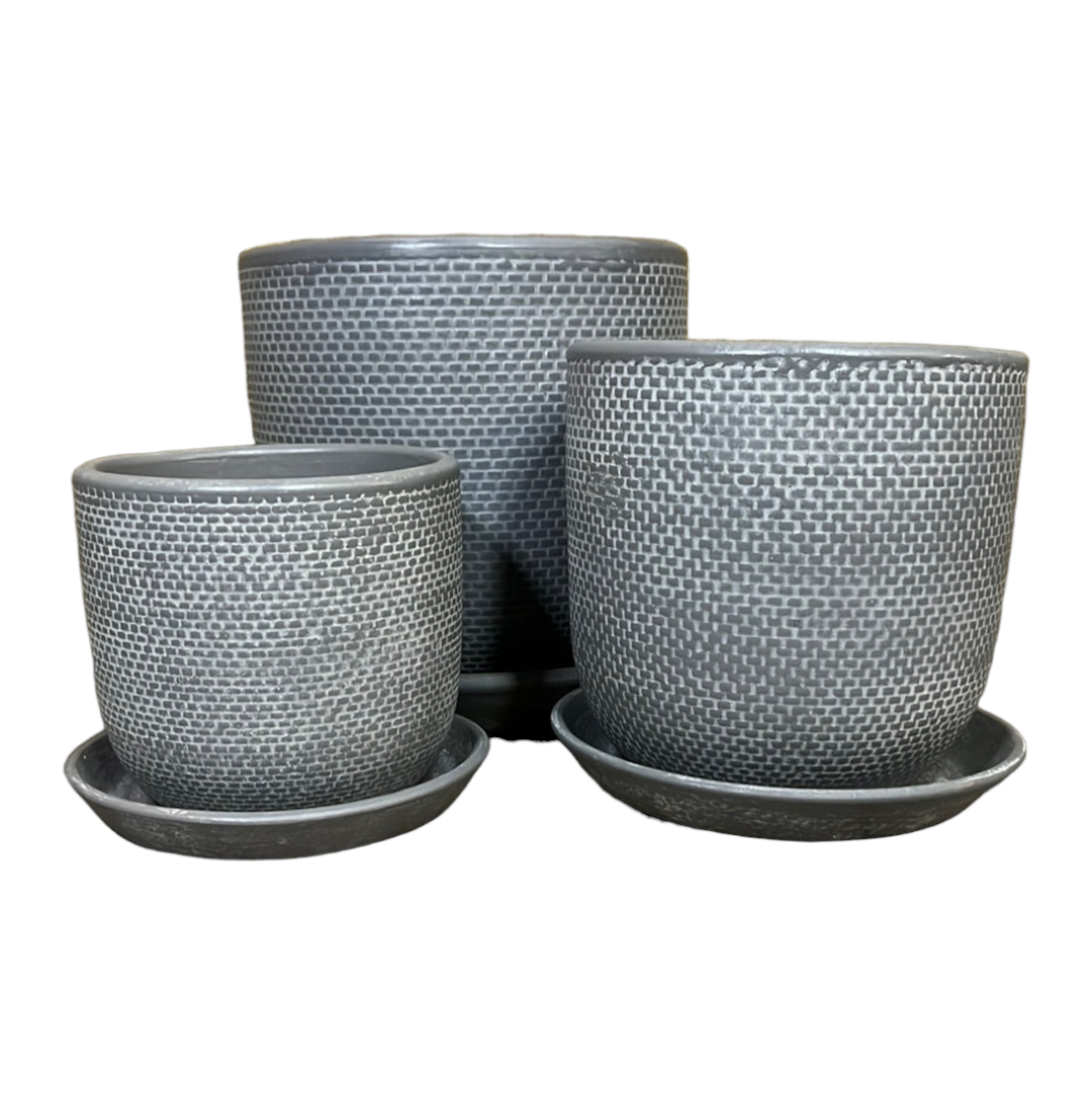 Soho Indoor Pot Grey - Various Sizes