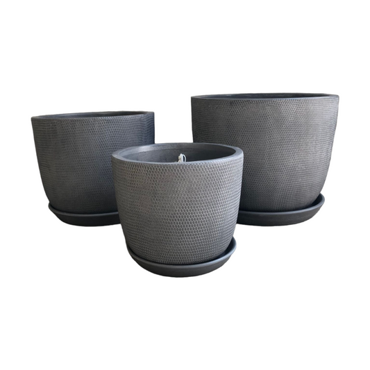 Soho Patio Pot Grey - Various Sizes