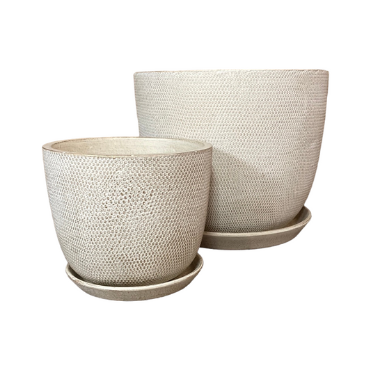 Soho Patio Pot Ivory - Various Sizes