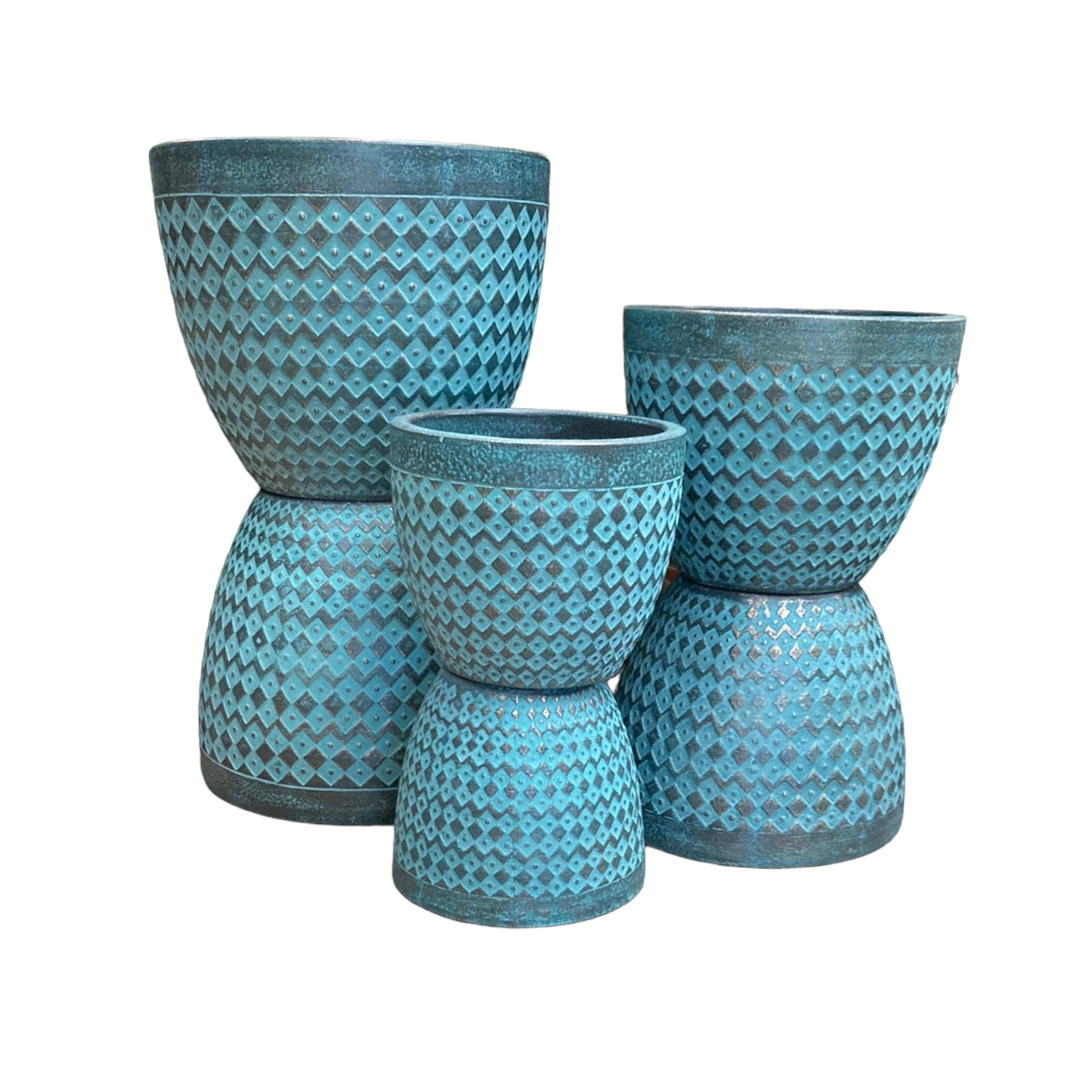 Aztec Egg Teal - Various Sizes