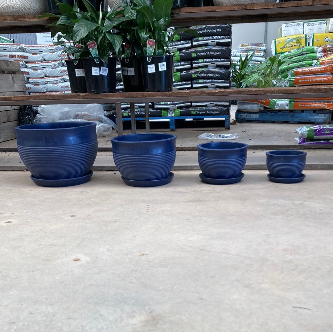 Como Indoor Planter Blue - Various Sizes