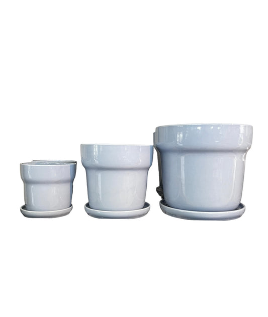 Akira Collar Pot Sky - Various Sizes